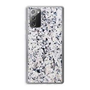 CaseCompany Gespikkelde marmer: Samsung Galaxy Note 20 / Note 20 5G Transparant Hoesje