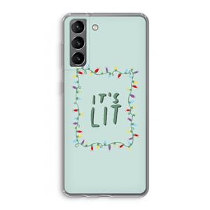 CaseCompany It's Lit: Samsung Galaxy S21 Transparant Hoesje