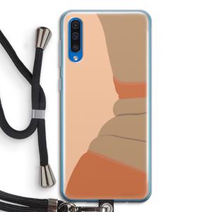 CaseCompany Bikini: Samsung Galaxy A50 Transparant Hoesje met koord