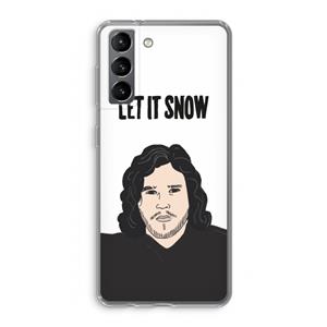 CaseCompany Let It Snow: Samsung Galaxy S21 Transparant Hoesje