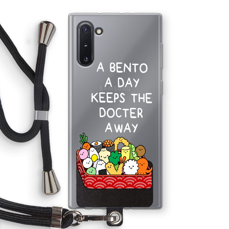 CaseCompany Bento a day: Samsung Galaxy Note 10 Transparant Hoesje met koord