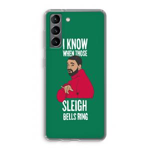 CaseCompany Sleigh Bells Ring: Samsung Galaxy S21 Transparant Hoesje