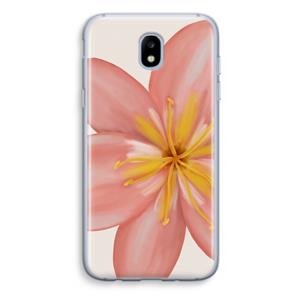 CaseCompany Pink Ellila Flower: Samsung Galaxy J5 (2017) Transparant Hoesje