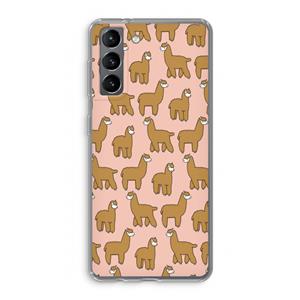 CaseCompany Alpacas: Samsung Galaxy S21 Transparant Hoesje