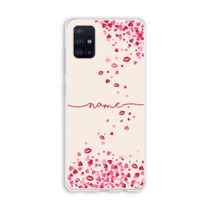 CaseCompany Hartjes en kusjes: Galaxy A51 4G Transparant Hoesje
