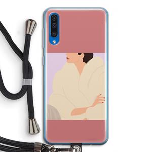 CaseCompany Cosy: Samsung Galaxy A50 Transparant Hoesje met koord