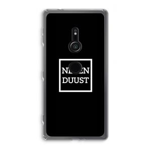 CaseCompany Negenduust black: Sony Xperia XZ2 Transparant Hoesje