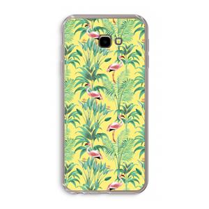 CaseCompany Flamingo party: Samsung Galaxy J4 Plus Transparant Hoesje