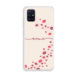 CaseCompany Kusjes: Galaxy A51 4G Transparant Hoesje