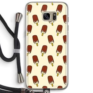 CaseCompany Yummy: Samsung Galaxy S7 Edge Transparant Hoesje met koord