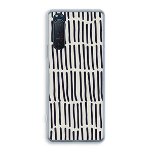 CaseCompany Moroccan stripes: Sony Xperia 5 II Transparant Hoesje