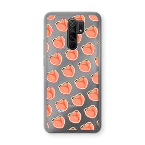 CaseCompany Just peachy: Xiaomi Redmi 9 Transparant Hoesje