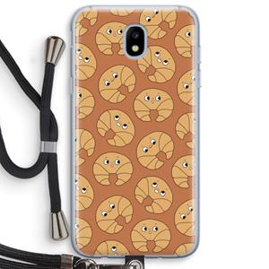 CaseCompany Croissant: Samsung Galaxy J5 (2017) Transparant Hoesje met koord
