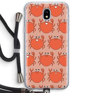 CaseCompany Krab: Samsung Galaxy J5 (2017) Transparant Hoesje met koord
