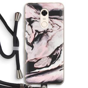 CaseCompany Roze stroom: Xiaomi Redmi 5 Transparant Hoesje met koord