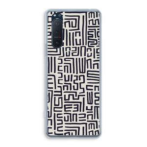 CaseCompany Moroccan Print: Sony Xperia 5 II Transparant Hoesje