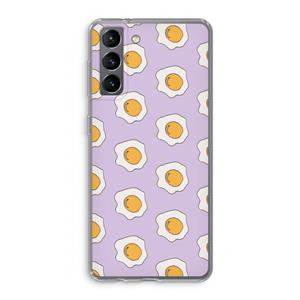 CaseCompany Bacon to my eggs #1: Samsung Galaxy S21 Transparant Hoesje