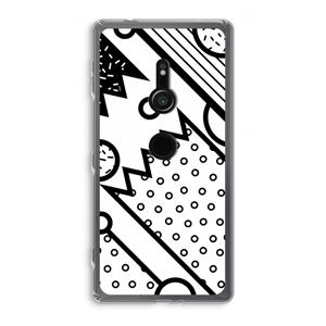 CaseCompany Pop Art #4: Sony Xperia XZ2 Transparant Hoesje