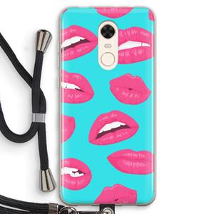 CaseCompany Bite my lip: Xiaomi Redmi 5 Transparant Hoesje met koord