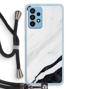 CaseCompany Elegante marmer: Samsung Galaxy A52 Transparant Hoesje met koord