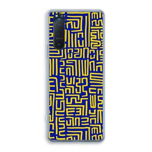 CaseCompany Majorelle Blue Print: Sony Xperia 5 II Transparant Hoesje