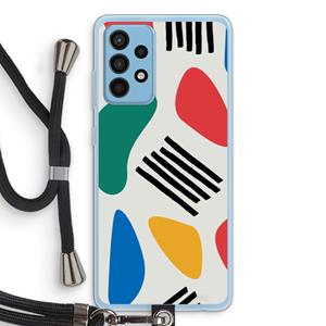 CaseCompany Illustratieve pop 1: Samsung Galaxy A52 Transparant Hoesje met koord