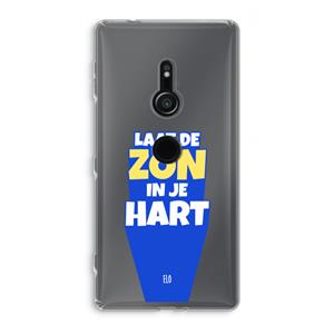 CaseCompany Laat de zon in je hart: Sony Xperia XZ2 Transparant Hoesje