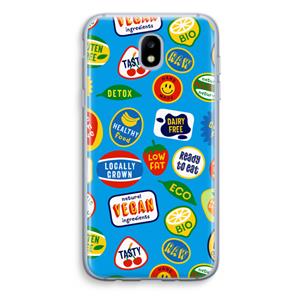 CaseCompany Fruitsticker: Samsung Galaxy J5 (2017) Transparant Hoesje
