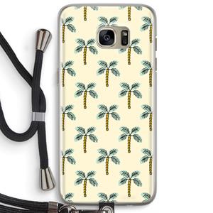CaseCompany Paradise: Samsung Galaxy S7 Edge Transparant Hoesje met koord
