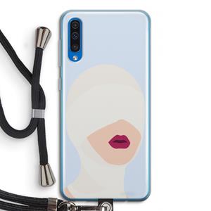 CaseCompany Incognito: Samsung Galaxy A50 Transparant Hoesje met koord