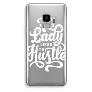 CaseCompany Hustle Lady: Samsung Galaxy S9 Transparant Hoesje
