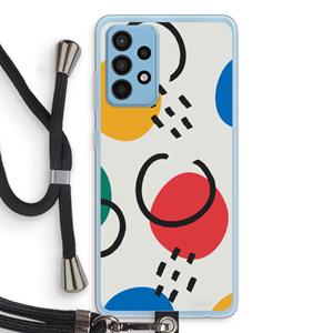 CaseCompany Illustratieve pop 3: Samsung Galaxy A52 Transparant Hoesje met koord