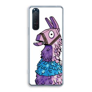 CaseCompany Lama: Sony Xperia 5 II Transparant Hoesje