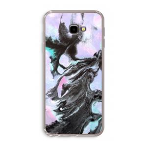 CaseCompany Pastel zwart: Samsung Galaxy J4 Plus Transparant Hoesje