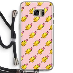 CaseCompany Waterijsjes: Samsung Galaxy S7 Edge Transparant Hoesje met koord