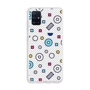 CaseCompany 8-bit N°9: Galaxy A51 4G Transparant Hoesje