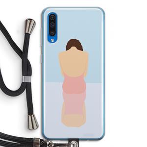 CaseCompany Mirror: Samsung Galaxy A50 Transparant Hoesje met koord