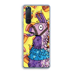 CaseCompany Loot Burger: Sony Xperia 5 II Transparant Hoesje