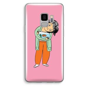 CaseCompany Visknuffel: Samsung Galaxy S9 Transparant Hoesje