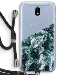 CaseCompany Zee golf: Samsung Galaxy J5 (2017) Transparant Hoesje met koord