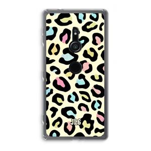 CaseCompany Leopard pattern: Sony Xperia XZ2 Transparant Hoesje