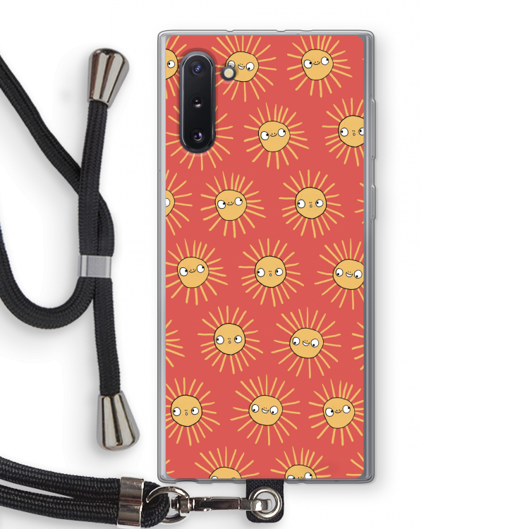 CaseCompany Zon: Samsung Galaxy Note 10 Transparant Hoesje met koord