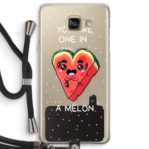 CaseCompany One In A Melon: Samsung Galaxy A5 (2016) Transparant Hoesje met koord