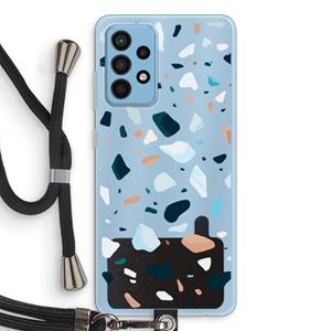 CaseCompany Terrazzo N°13: Samsung Galaxy A52 Transparant Hoesje met koord