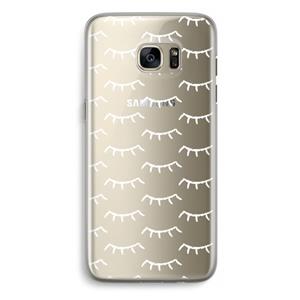 CaseCompany Wimpers: Samsung Galaxy S7 Edge Transparant Hoesje