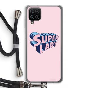 CaseCompany Superlady: Samsung Galaxy A12 Transparant Hoesje met koord