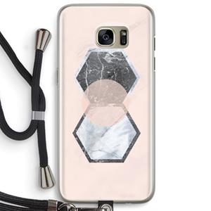 CaseCompany Creatieve toets: Samsung Galaxy S7 Edge Transparant Hoesje met koord