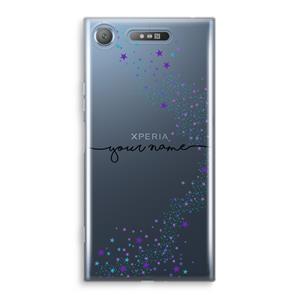 CaseCompany Sterren: Sony Xperia XZ1 Transparant Hoesje