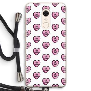 CaseCompany GIRL POWER: Xiaomi Redmi 5 Transparant Hoesje met koord