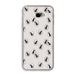 CaseCompany Miauw: Samsung Galaxy J4 Plus Transparant Hoesje